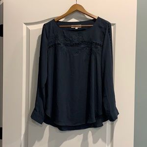 Dark blue blouse